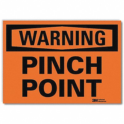 Warning Sign 7inx10in Reflctv Sheeting MPN:U1-1074-RD_10X7