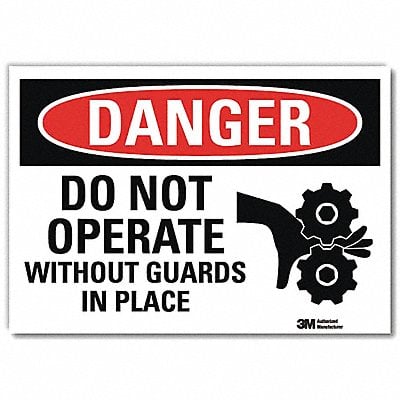 Danger Sign 10 in x 14 in Rflct Sheeting MPN:U1-1085-RD_14X10