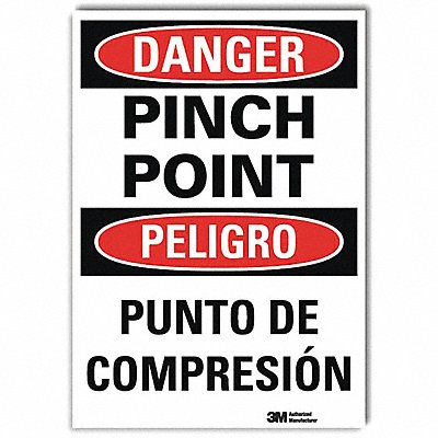 Danger Sign 14inx10in Reflctv Sheeting MPN:U1-1087-RD_10X14