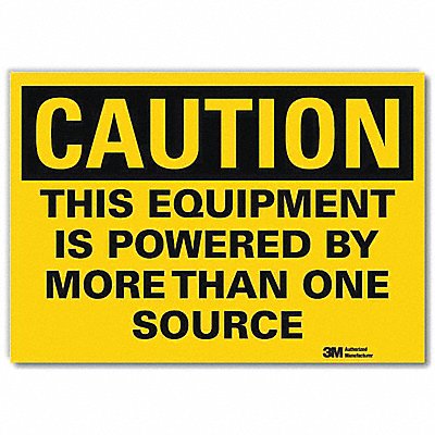 Caution Sign 7inx10in Reflctv Sheeting MPN:U1-1089-RD_10X7