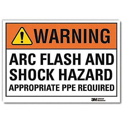 Warning Sign 7inx10in Reflctv Sheeting MPN:U1-1091-RD_10X7