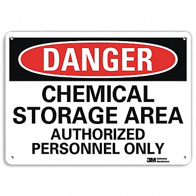 Danger Sign 10 inx14 in Plastic MPN:U3-1166-NP_14X10