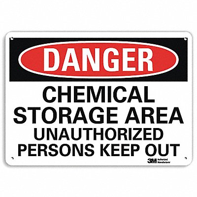 Danger Sign 10 in x 14 in Plastic MPN:U3-1167-NP_14X10