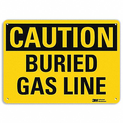 Safety Sign 7 in x 10 in Aluminum MPN:U4-1101-RA_10X7