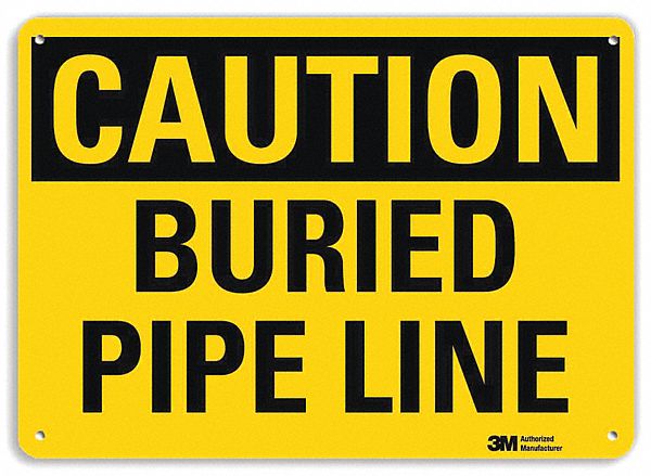 Caution Sign 7 in x 10 in Aluminum MPN:U4-1102-NA_10x7