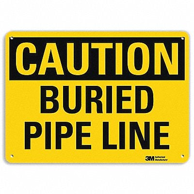 Caution Sign 10 inx14 in Aluminum MPN:U4-1102-RA_14X10