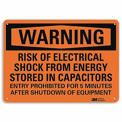 Warning Sign 10 in x 14 in Aluminum MPN:U6-1217-RA_14X10