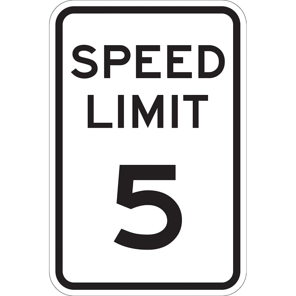 Traffic & Parking Signs, MessageType: Speed Limit Signs , Message or Graphic: Message Only , Legend: Speed Limit 5 , Graphic Type: None  MPN:T1-1008-HI18X24