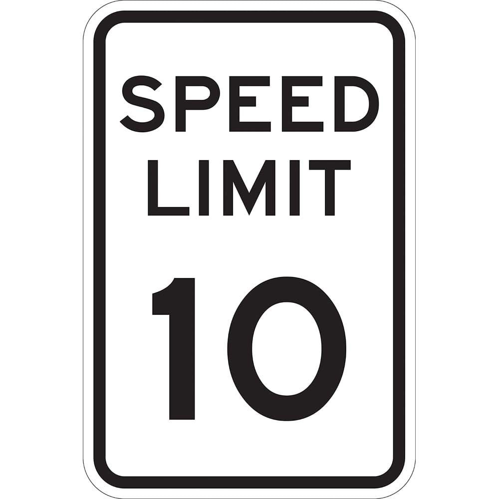 Traffic & Parking Signs, MessageType: Speed Limit Signs , Message or Graphic: Message Only , Legend: Speed Limit 10 , Graphic Type: None  MPN:T1-1010-HI18X24