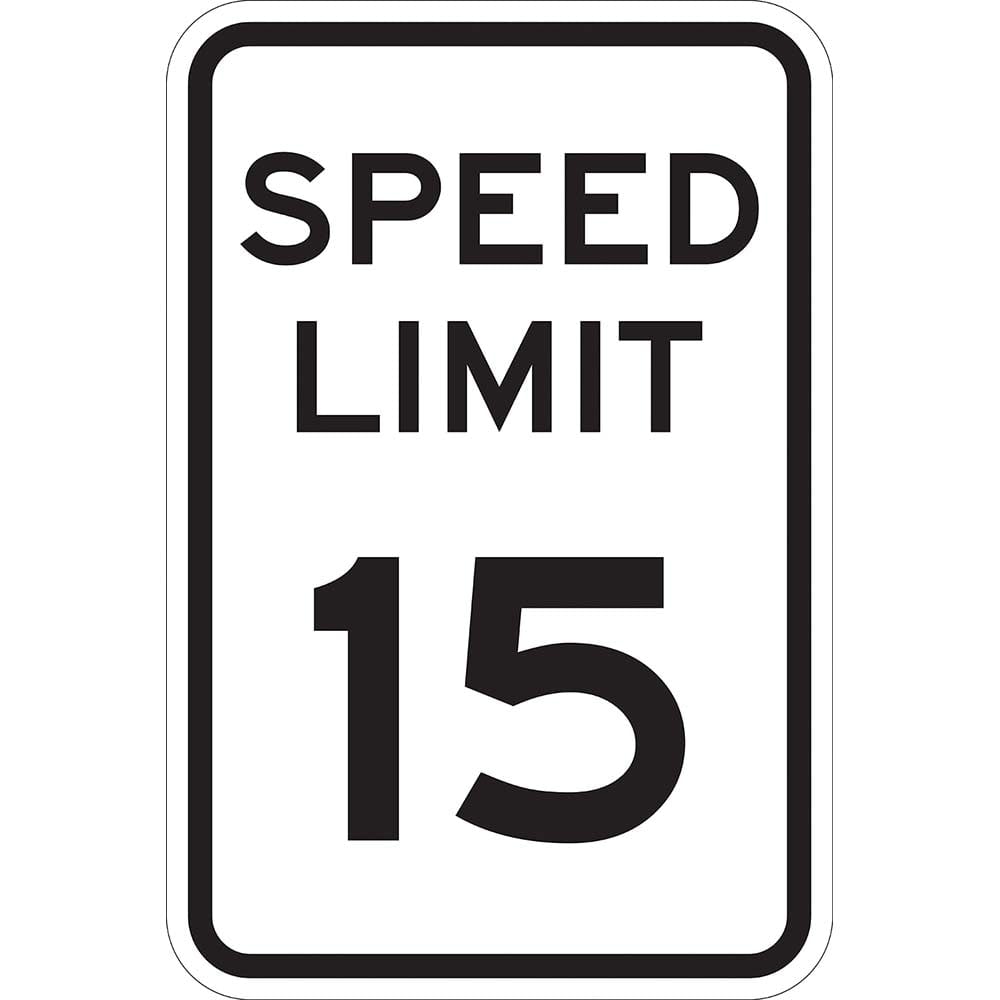 Traffic & Parking Signs, MessageType: Speed Limit Signs , Message or Graphic: Message Only , Legend: Speed Limit 15 , Graphic Type: None  MPN:T1-1012-HI18X24