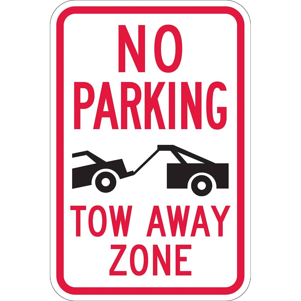 Traffic & Parking Signs, MessageType: Fire Lane Signs , Message or Graphic: Message & Graphic , Legend: Fire Lane No Parking Tow-Away (Sym) Zone,  MPN:T1-1052-HI12X18