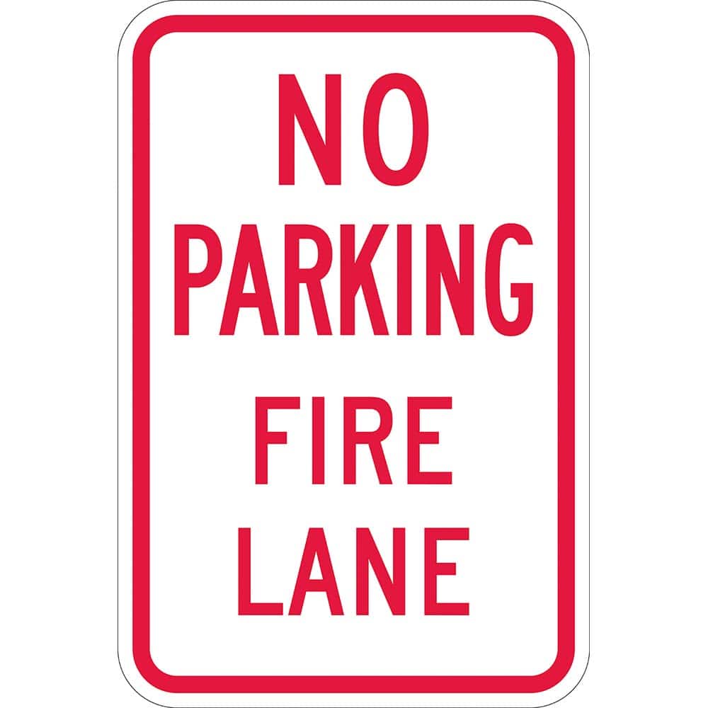 Traffic & Parking Signs, MessageType: No Parking & Tow Away Signs , Message or Graphic: Message Only , Legend: No Parking Fire Lane , Graphic Type: None  MPN:T1-1069-EG12X18