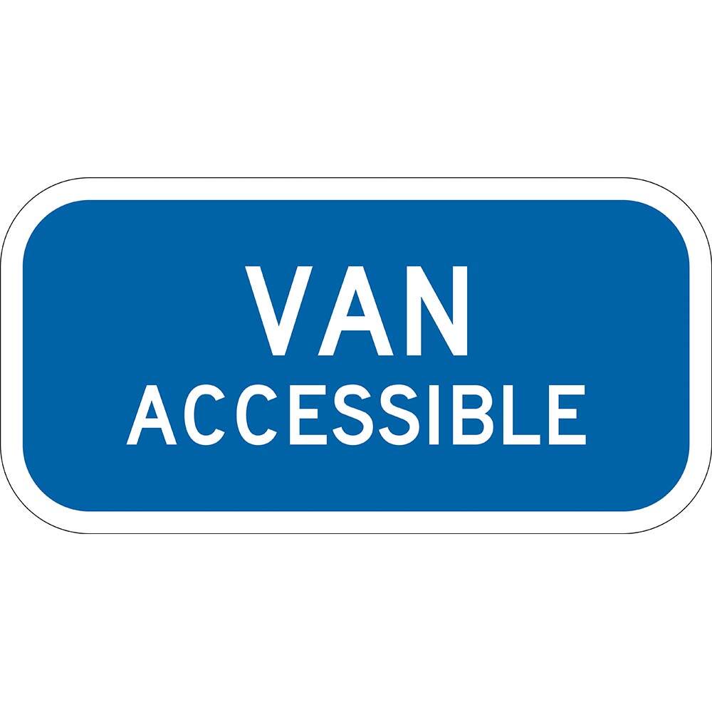 Traffic & Parking Signs, MessageType: ADA Signs, Parking Lot , Message or Graphic: Message Only , Legend: Van Accessible , Graphic Type: None  MPN:T1-2810-HI12X6