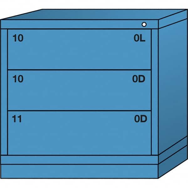 Standard Table Height - Multiple Drawer Access Steel Storage Cabinet: 30