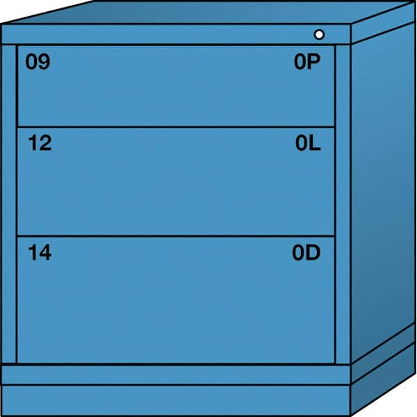 Standard Bench Height - Multiple Drawer Access Steel Storage Cabinet: 30