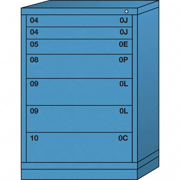 Standard Counter - Multiple Drawer Access Steel Storage Cabinet: 30