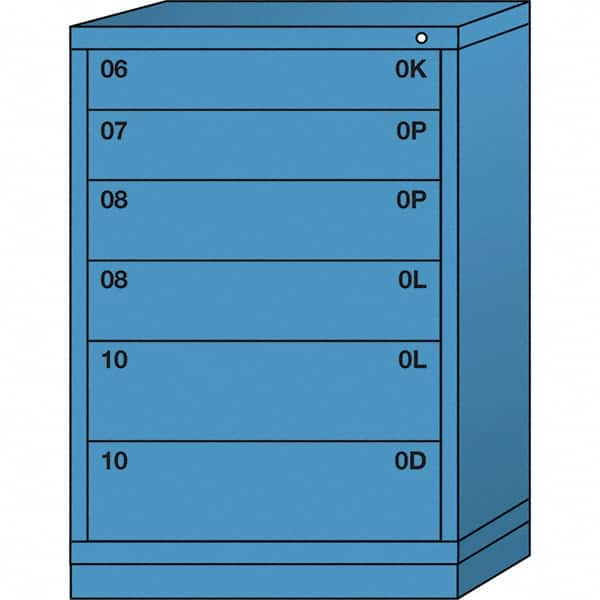 Standard Counter - Multiple Drawer Access Steel Storage Cabinet: 30