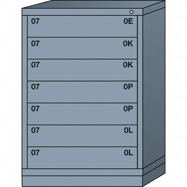 Standard Counter - Multiple Drawer Access Steel Storage Cabinet: 30