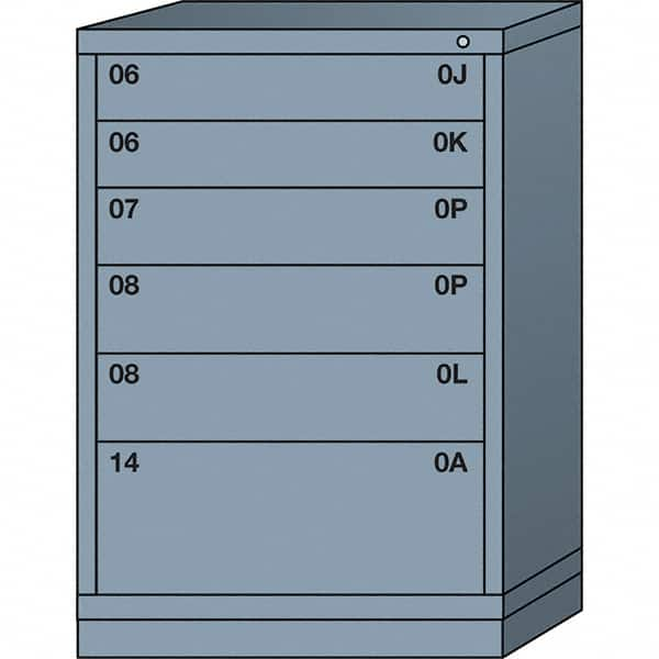 Standard Counter - Multiple Drawer Access Steel Storage Cabinet: 30