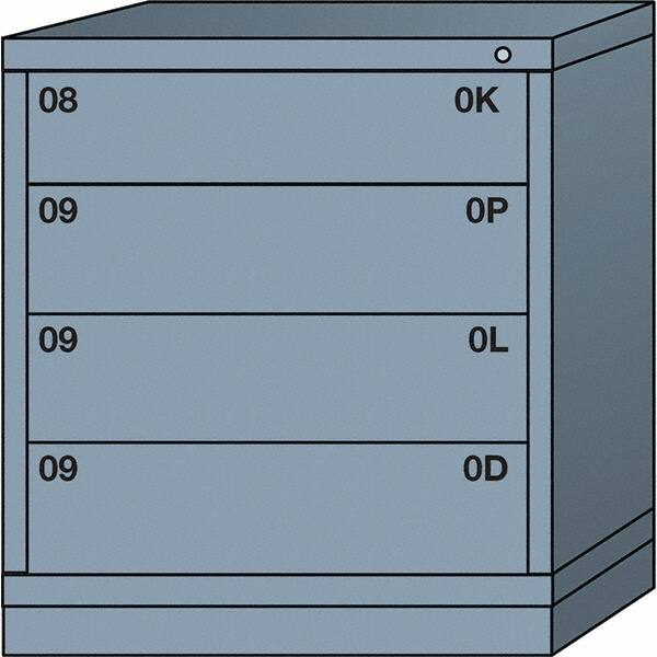 Standard Bench Height - Single Drawer Access Steel Storage Cabinet: 30