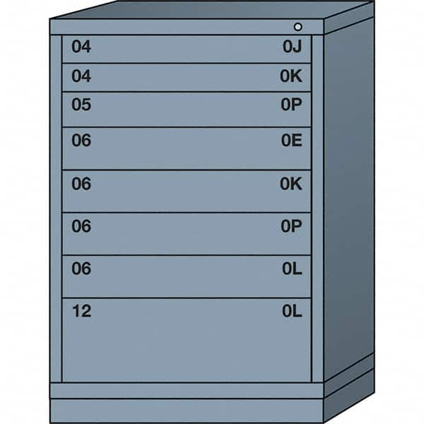 Standard Counter - Single Drawer Access Steel Storage Cabinet: 30