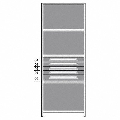 Shelf 85 H 36 W Steel 850 lb Capacity MPN:DDJ115005