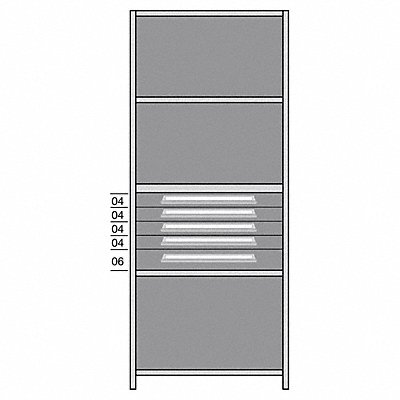 Shelf 85 H 36 W Steel 800 lb Capacity MPN:DDJ115006