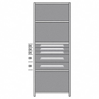 Shelf 85 H 36 W Steel 850 lb Capacity MPN:DDJ115015