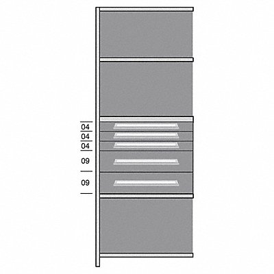 Shelf 85 H 36 W Steel 800 lb Capacity MPN:DDJ115015A