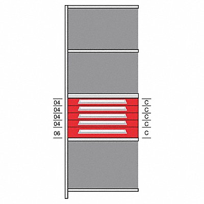 Shelf 85 H 36 W Steel 800 lb Capacity MPN:DHJ115005A