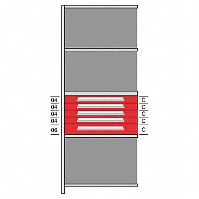 Shelf 85 H 36 W Steel 800 lb Capacity MPN:DHJ115006A