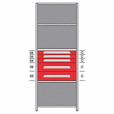 Shelf 85 H 36 W Steel 800 lb Capacity MPN:DHJ115015