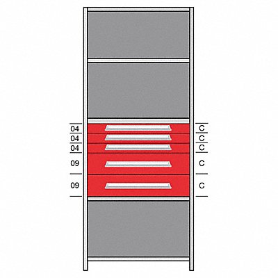 Shelf 85 H 36 W Steel 800 lb Capacity MPN:DHJ115016