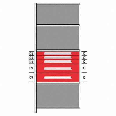 Shelf 85 H 36 W Steel 800 lb Capacity MPN:DHJ115016A