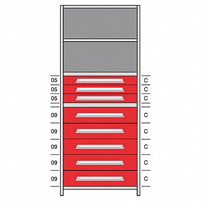 Shelf 85 H 36 W Steel 800 lb Capacity MPN:DHJ115036