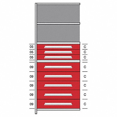 Shelf 85 H 36 W Steel 800 lb Capacity MPN:DHJ115036A