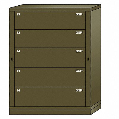 Gear Locker 59-1/4 Overall Height Green MPN:XJN6845300WPNI