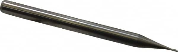 Square End Mill: 0.0196'' Dia, 0.0591'' LOC, 1-1/2'' OAL, 4 Flutes, Solid Carbide MPN:11101960