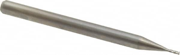 Square End Mill: 0.0275'' Dia, 0.0827'' LOC, 1-1/2'' OAL, 4 Flutes, Solid Carbide MPN:11102750