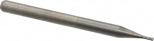 Square End Mill: 0.0315'' Dia, 0.0945'' LOC, 1-1/2'' OAL, 4 Flutes, Solid Carbide MPN:11103150