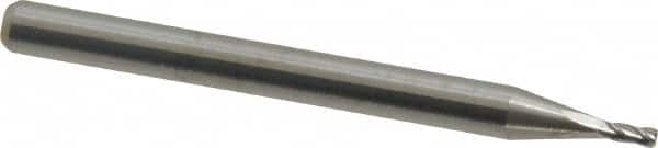 Square End Mill: 3/64'' Dia, 7/64'' LOC, 1/8'' Shank Dia, 1-1/2'' OAL, 4 Flutes, Solid Carbide MPN:11104680