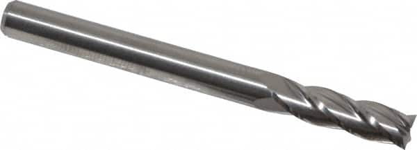 Square End Mill: 3/16'' Dia, 5/8'' LOC, 3/16'' Shank Dia, 2'' OAL, 4 Flutes, Solid Carbide MPN:11118750