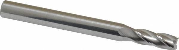 Square End Mill: 7/32'' Dia, 5/8'' LOC, 1/4'' Shank Dia, 2-1/2'' OAL, 4 Flutes, Solid Carbide MPN:11121870