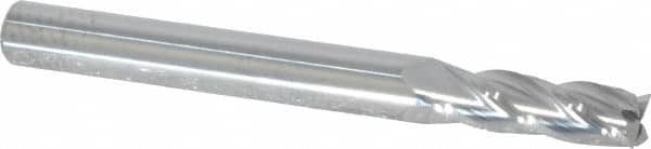 Square End Mill: 15/64'' Dia, 3/4'' LOC, 1/4'' Shank Dia, 2-1/2'' OAL, 4 Flutes, Solid Carbide MPN:11123440