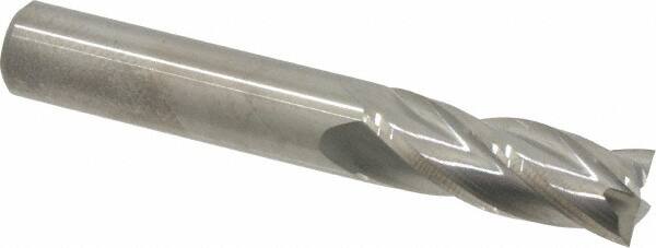 Square End Mill: 3/8'' Dia, 1'' LOC, 3/8'' Shank Dia, 2-1/2'' OAL, 4 Flutes, Solid Carbide MPN:11137500