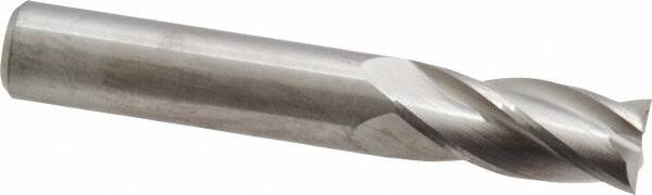 Square End Mill: 7/16'' Dia, 1'' LOC, 7/16'' Shank Dia, 2-3/4'' OAL, 4 Flutes, Solid Carbide MPN:11143750