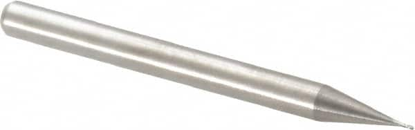 Square End Mill: 1/64'' Dia, 1/32'' LOC, 1/8'' Shank Dia, 1-1/2'' OAL, 3 Flutes, Solid Carbide MPN:11601560