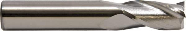 Square End Mill: 0.1378'' Dia, 0.4724'' LOC, 3 Flutes, Solid Carbide MPN:11613780