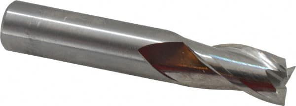 Square End Mill: 5/8'' Dia, 1-1/4'' LOC, 5/8'' Shank Dia, 3-1/2'' OAL, 3 Flutes, Solid Carbide MPN:11662500