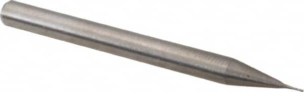 Square End Mill: 0.012'' Dia, 0.036'' LOC, 1/8'' Shank Dia, 1-1/2'' OAL, 2 Flutes, Solid Carbide MPN:12101200